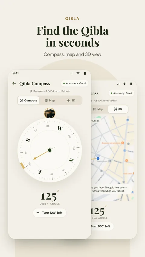 Find the Qibla in seconds